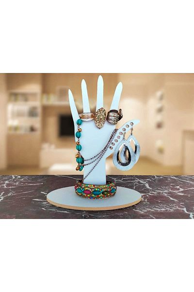 Dekoroyal Ring Bracelet and Earring Holder - Decorative Accessory Gift Jewelry Stand Organizer