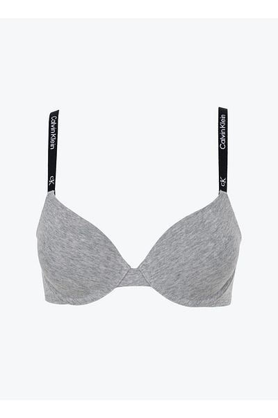 Calvin Klein Šedá podprsenka s kosticí - Model 000qf7219e