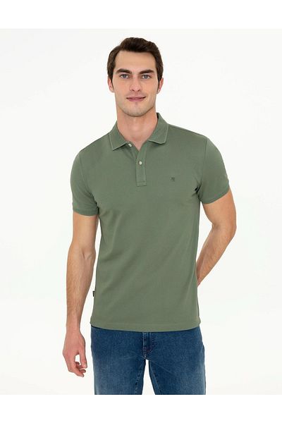 Pierre Cardin Μπλουζάκι Khaki Slim Fit Polo Neck