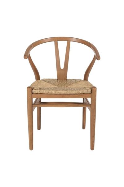 Massa Design Hasır Sandalye -danish Wishbone Sandalye- Hasır Naturel Sandalye