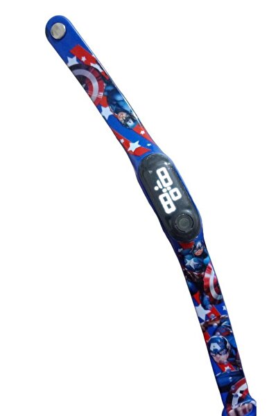 DZC KUZENLER AVM Dijital Led Ekran Su Geçirmez Figürlü Kaptan Amerika Çocuk K...