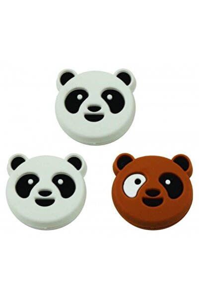 Pro's Pro Beyaz Ayı Figürü Vibra Stop Vibrasyon Azaltıcı 3'lü Set Tenis Akses...