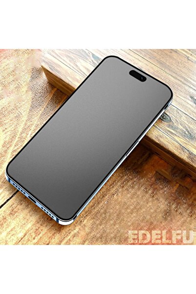 EDELFU Iphone 14 Pro Max Parmak Izi Tutmaz Ve Kırılmaz Nano Mat Ekran Koruyucu
