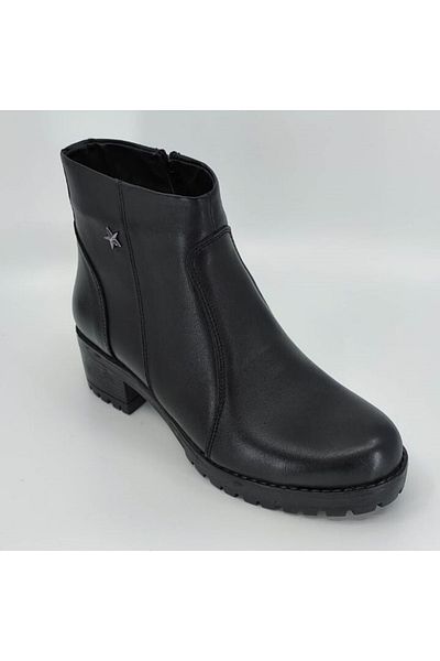 Modesa Leather Zippered Boots 36-40 Black