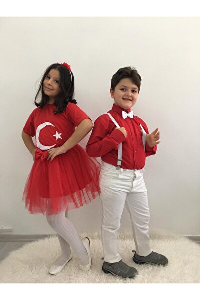 Genel Markalar 23 Nisan 29 Ekim Tütü Etek T-shirt Pantolon Gömlek Ve Askı Pap...