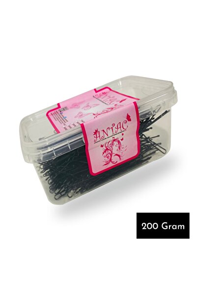 Kalın Siyah Firkete 200 Gr Pvc Kutulu (topuzlu)