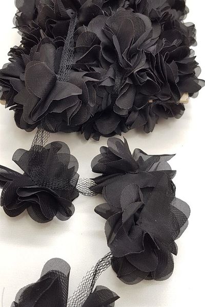 AYZEN HOME Laser Cut Chiffon Tulle Flower (5 Meters) – Ribbon