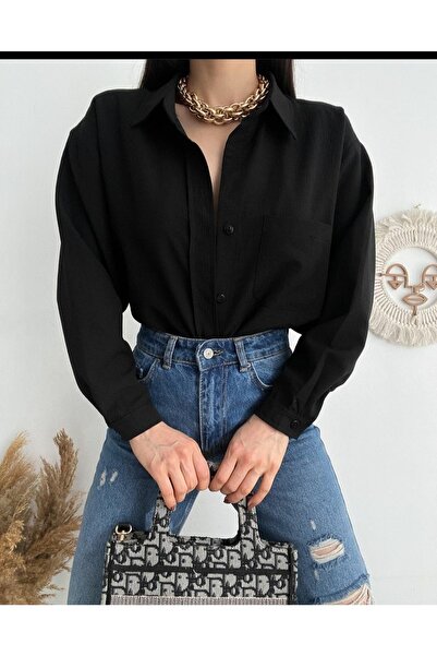 RECEP AYDIN قميص أيروبين كبير الحجم بجيب واحد