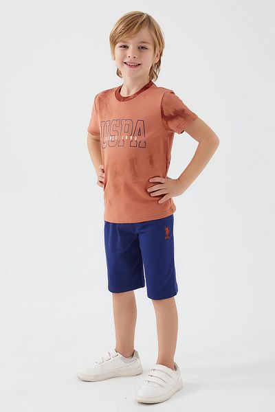U.S. Polo Assn. Us1344 Brown Boy's Suit