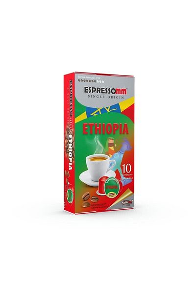 ESPRESSOMM Ethiopia Aluminum Capsule Coffee - 10 Pieces Nespresso ® Compatible*