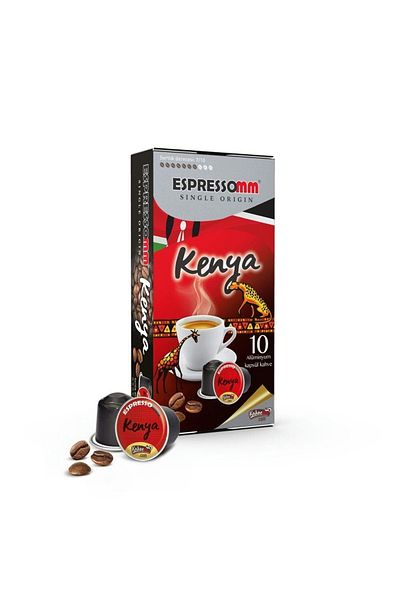 ESPRESSOMM Kenya Cumali Aluminum Capsule Coffee - Nespresso ® Compatible* (10 Pieces)