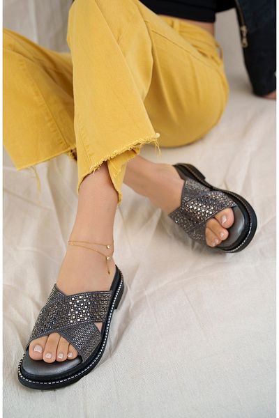 Khayt Sharone Anatomical Orthopedic Comfortable Stoned Daily Women's Slippers