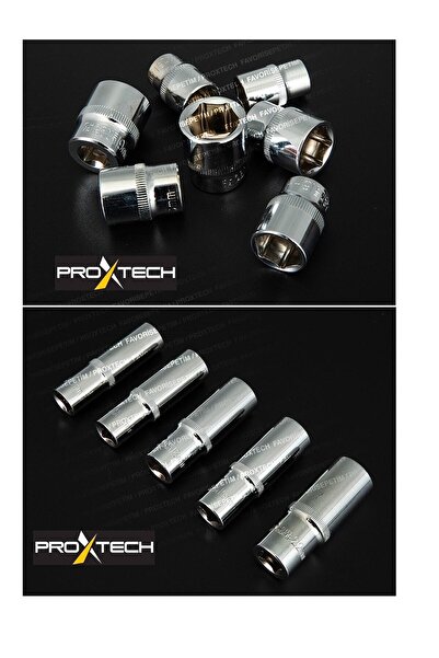 PROXTECH Profesyonel 108 Parça Çok Fonksiyonlu 1/2 Ve 1/4 Cırcırlı Lokma Anahtar Takımı Bits Uç Full Set