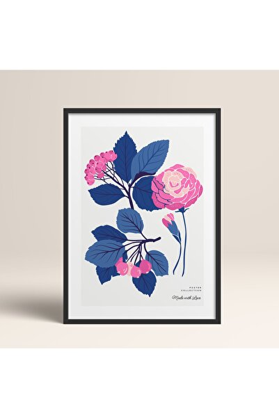 HOMEPACK Uramljeni cvetni cvetovi Apstraktni cvetovi Moderna umetnička slika