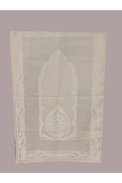 stay home Embroidered Etamin Prayer Rug 80x125