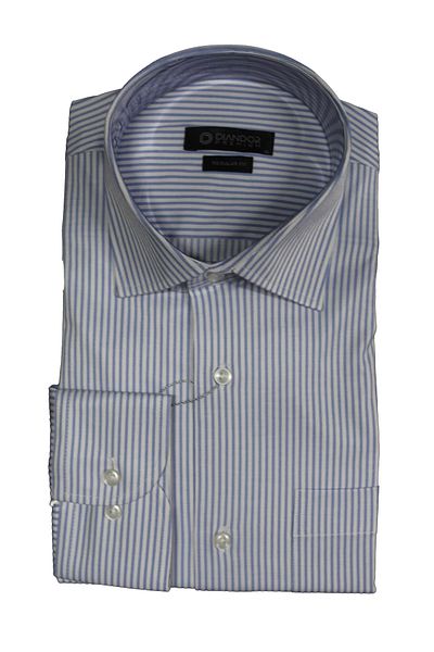 Diandor Men's Long Sleeve Regular Fit Classic Pocket Shirt