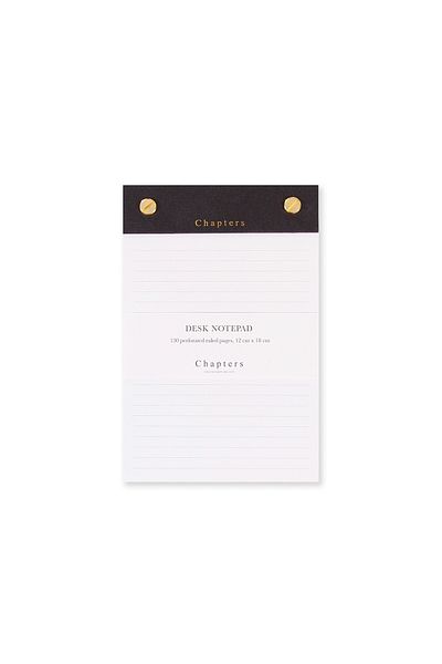 Chapters Small Notepad - Black