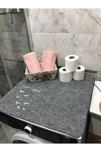 ADARYA HOME Οργάνωση καλύμματος πλυντηρίου ρούχων Felt 55x60(SWEET HOME)