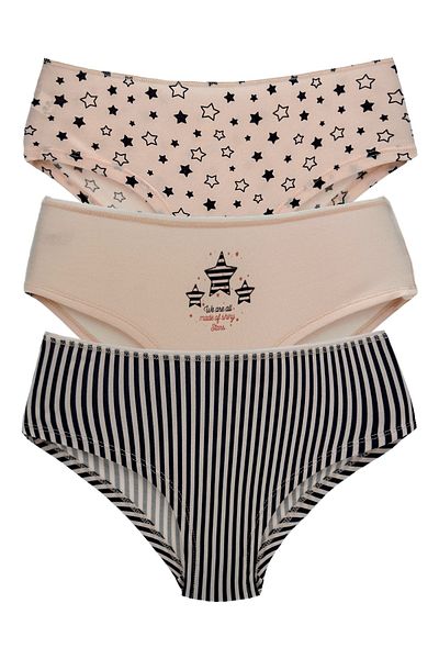 HNX Chiloți din bumbac pentru femei Hipster - Set de 3