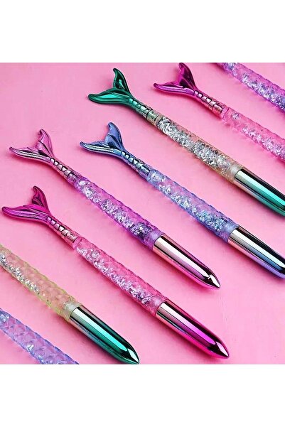 Adil Baba Balık Kuyruk Simli Sulu 0,5mm Jel Mürekkep Kalem 1 Adet