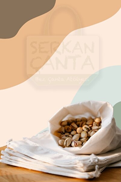 Serkan Çanta Bez Çanta Atölyesi Bez Çanta 3 Lü S Beden Kese 20x30