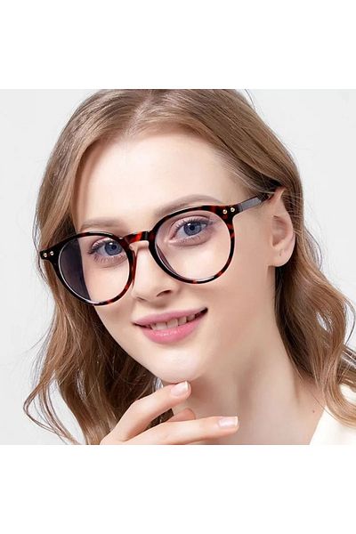 ONNObutik Leopard - Blue Block - Unisex - 52 Ekartman - Bone - Optical Glass Applicable - Ce Ibareli - Blue Light