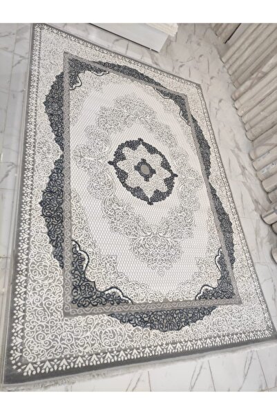 Aşina 6m2 Gri Renk Akrilik Dokuma Taban Antibakteriyel Salon Halısı