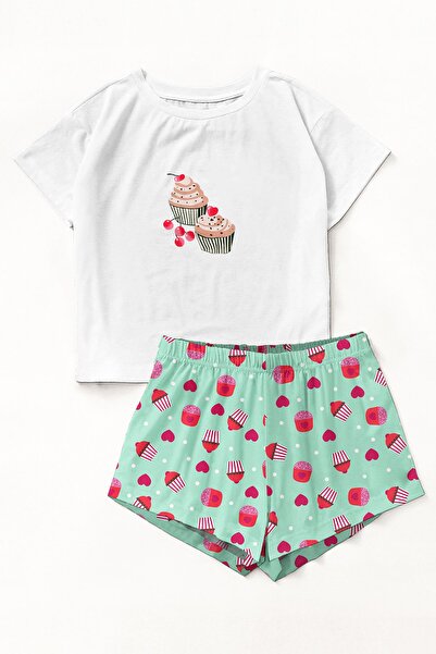 PEMBİŞ HOMEWEAR Σετ σορτς Zeexex Lovely 2 Super Soft