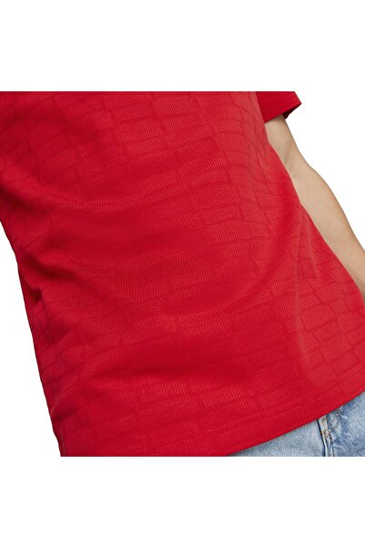 Puma Ferrari Style Jacquard Men's Red Daily Style Polo T-Shirt 53833102