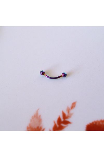Heppii Surgical Steel Small Bulk Hologram Colorful Belly Piercing