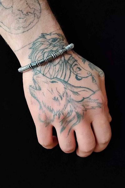TREND COLLECTİON Silver Hematite Natural Stone Prism Model Adjustable Men's Bracelet