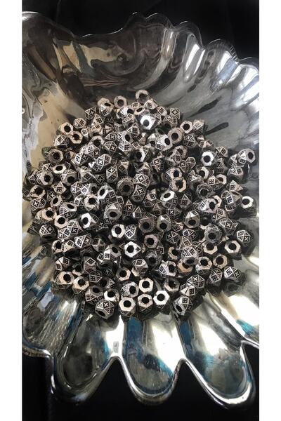 Ozpas 9mm plastične perle sa metalnim izgledom, perle za izradu dodataka 100 kom