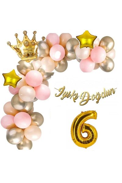 DÜVENCİ TİCARET 0-9 Years Luxury Birthday Balloon Set
