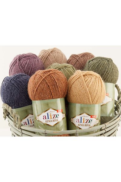 Alize Alpaca Royal Knitting Lanyard No.21 -100Gr 30% Wool Alpaca 15%
