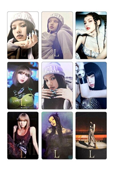 animeandyourworld Blackpink-twice-bts Fotokart 9 Adet Kesilmiş 8*6 Cm Pvc Kaplı Süper Hd Kaliteli Baskılı