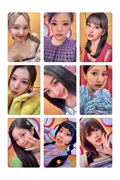 animeandyourworld Blackpink-twice-bts Fotokart 9 Adet Kesilmiş 8*6 Cm Pvc Kap...