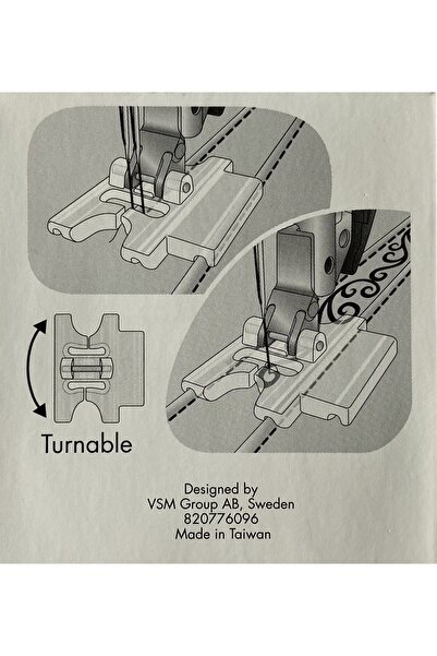 Pfaff Nervür Süs Dikiş Ayağı 9mm. Eski Modeller Için. Uyumlu Modeller Için Açıklama Kısmına Bakınız.