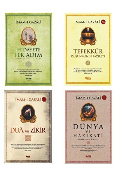 Çelik Yayınevi Gazali Seti Hidayete Ilk Adım-dua Ve Zikir-dünya Ve Hakikati-t...