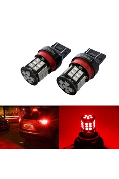 Fardoktoru T20 Çift Duy 24smd Kırmızı Led Stop Ampulü W21w Ph7215r