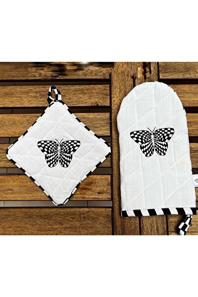 Çengelli İğne Oven Glove & Handle 2-Piece Combination