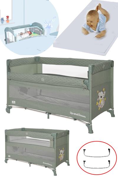 LORELLİ Up And Down 60x120 Bebek Anne Yanı Oyun Parkı Yatak Beşik Yatak Hediye
