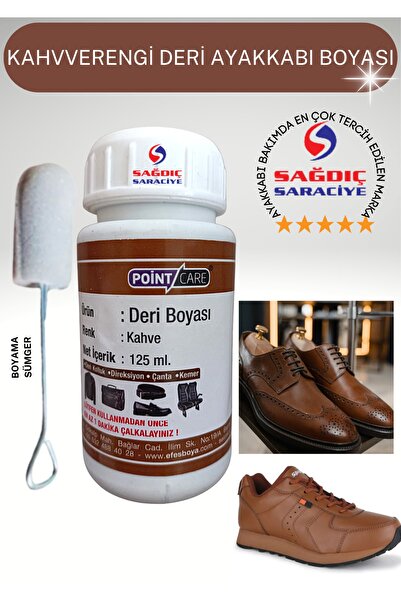 Point Care Kahve Deri Boyası Döşeme Mont Çanta Ayakkabı Kemer Boyası