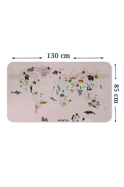 tomeis Educational World Map World Atlas Kids And Baby Room Wall Sticker 3795xl