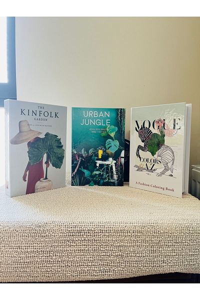 Saccura Decor Decorative Book Box, 3-Piece Box Set, Urban & Kinfolk & Vogue Green Decorative Book Box