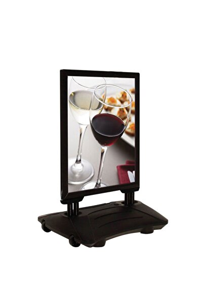 Snapper Wındpro Açılır Kapanır Dış Mekan Reklam Panosu Çift Taraflı 70x100 Siyah Renk