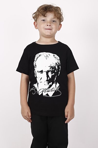 FATELLA Children Atatürk Short Sleeve Combed Cotton Super T-Shirt T-shirt 23 ...