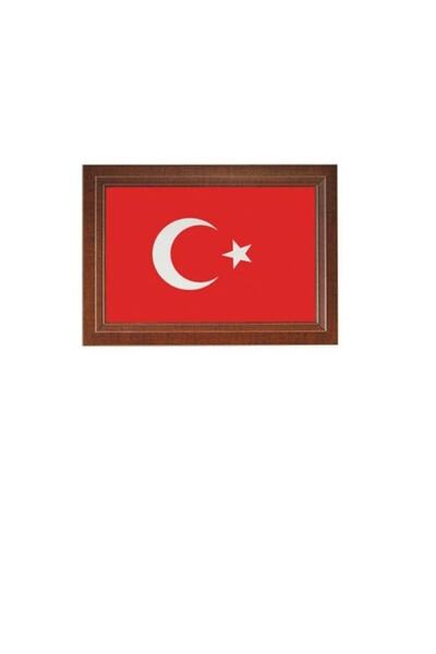 İnter Türk Bayrağı 20 X 30 Lamine Çerçeve