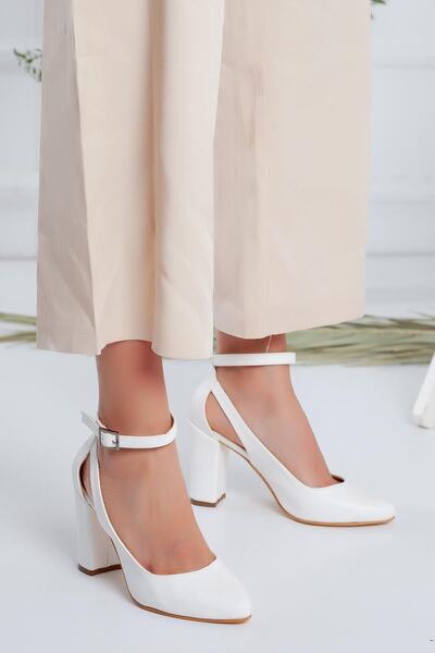 Moda Eleysa Pantofi din piele intoarsa cu toc Lillian