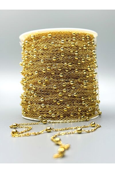 Egem aksesuar 2m Lak Kaplamalı Bileklik Halhal Zinciri (kararma Yapmaz)