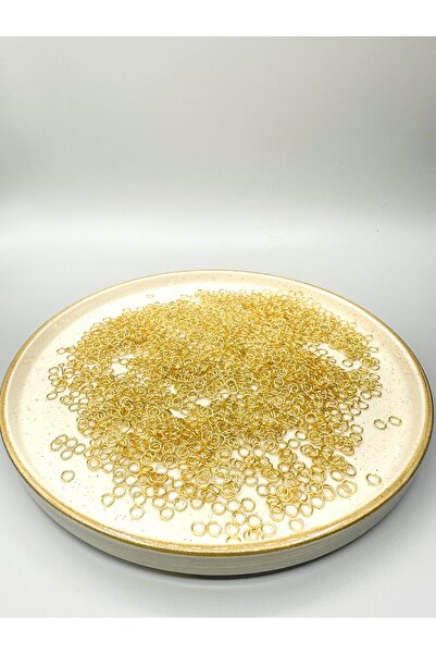 Egem aksesuar 6 Mm 50 Gram Küçük Metal Gold-sarı Renk Takı Halkası Malzemesi